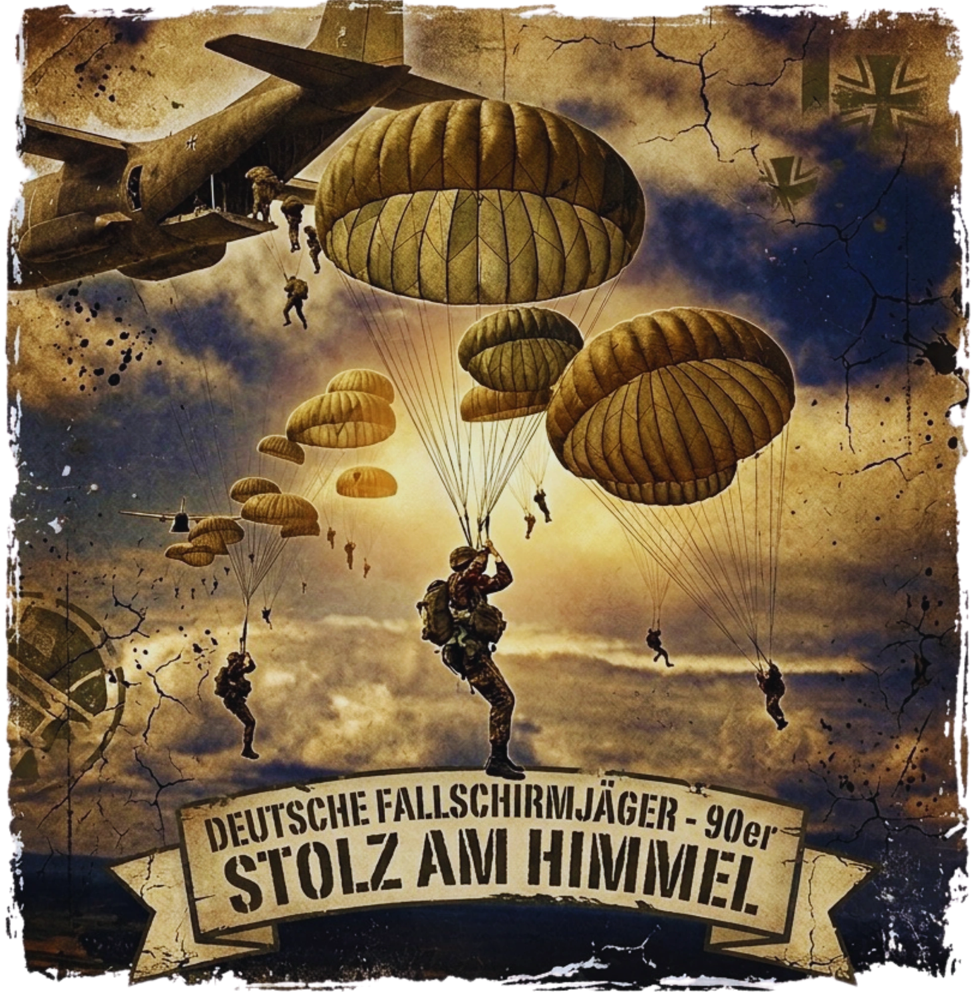 Designentwicklung Fallschirmjäger Stolz am Himmel