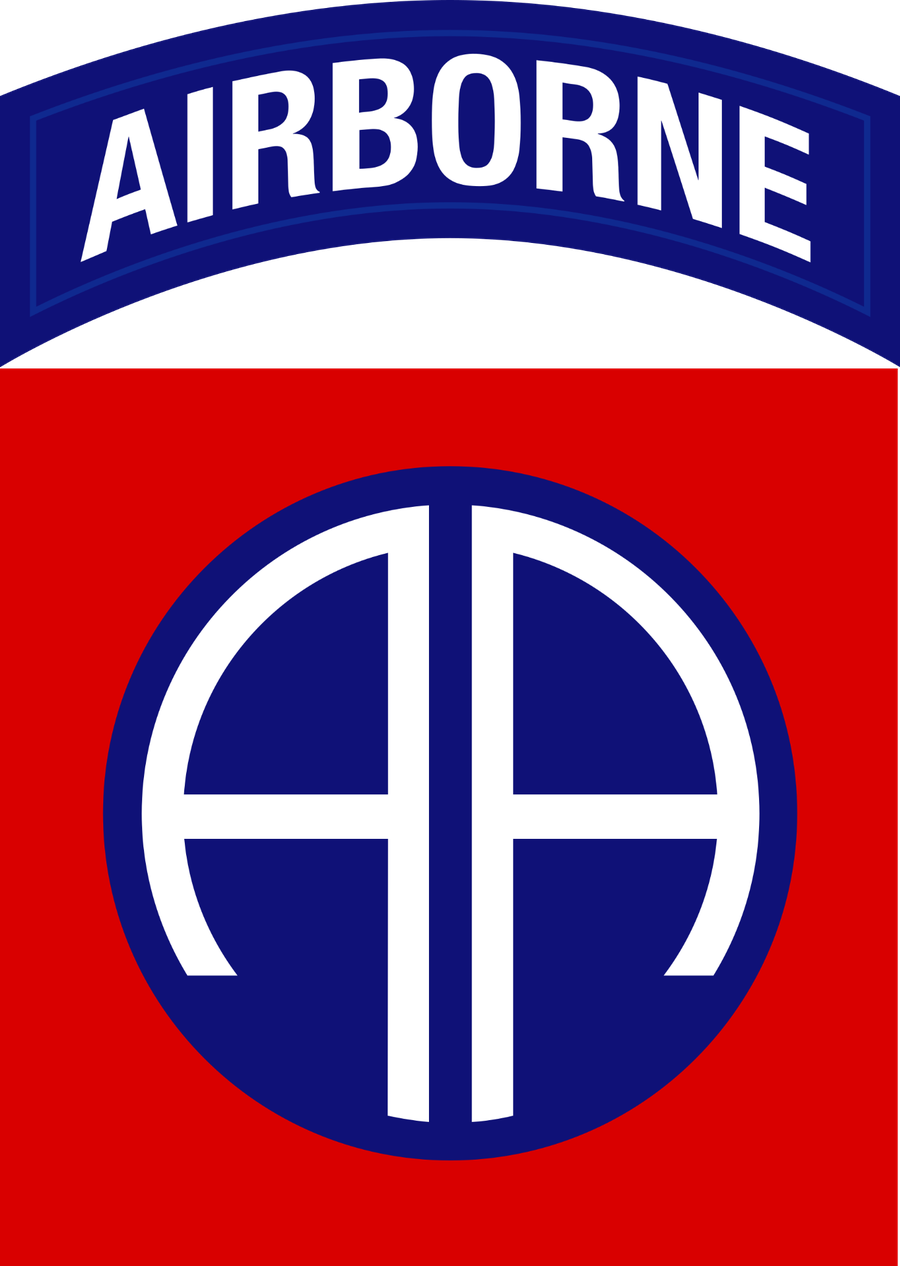 Schulterabzeichen der 82nd Airborne Division der US Army