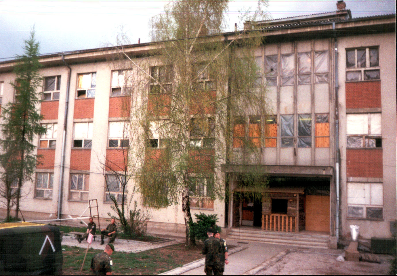 Hauptquartier des deutschen SFOR-Kontingents im Feldlager Rajlovac 1997