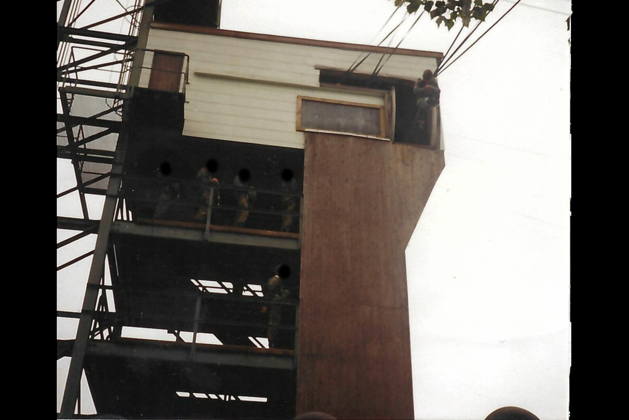 Historische Aufnahme am Absprungturm aus dem privaten Archiv